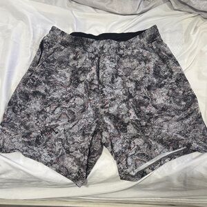 lululemon athletica Black and Gray Athletic Shorts